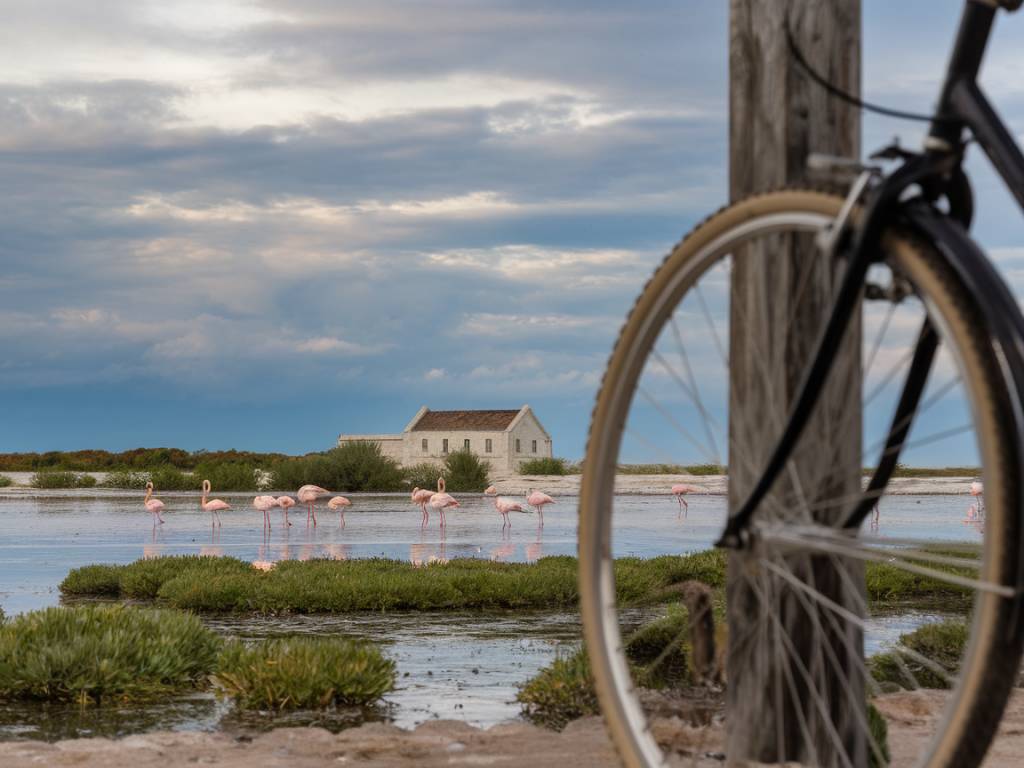 Voyage à vélo en Camargue : entre marais salants, flamants roses et patrimoine naturel